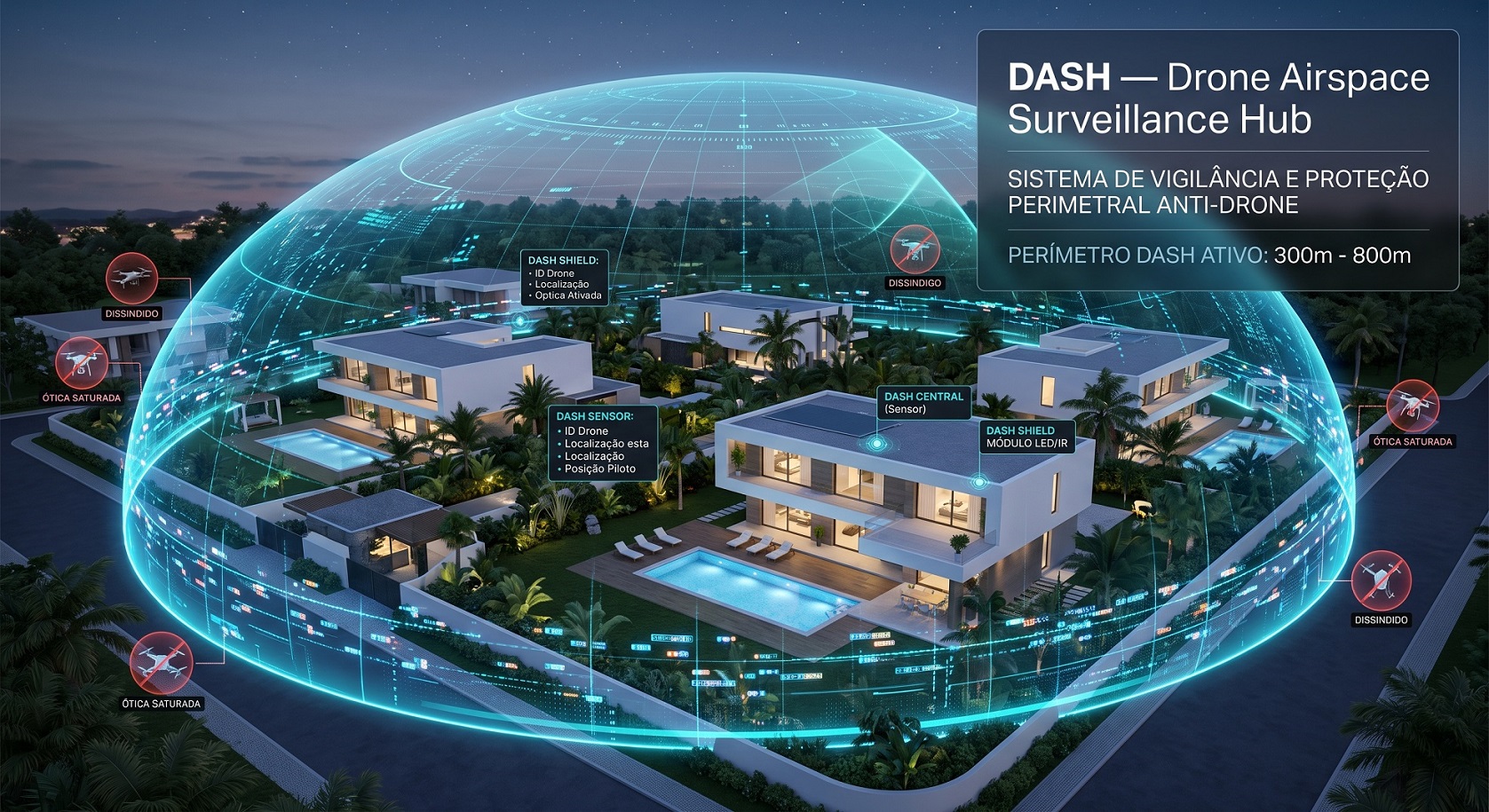 DASH Proteção Perimetral 3D
